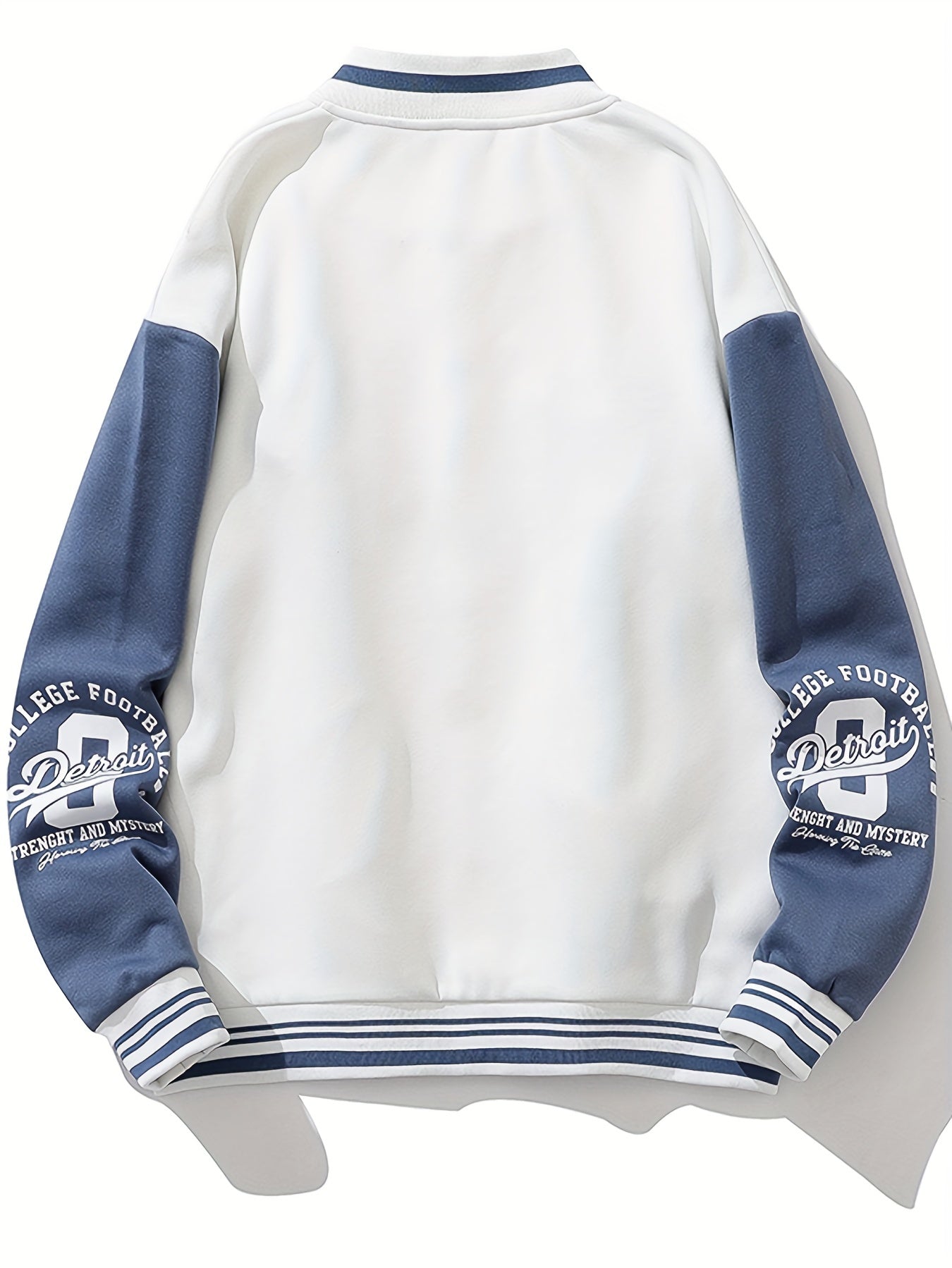 Chaqueta de béisbol de manga larga con botones