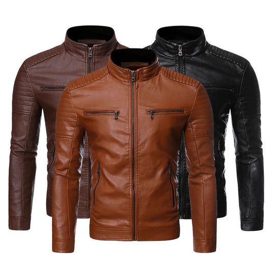 Chompa de cuerina cuero.Leather cuerina sweater